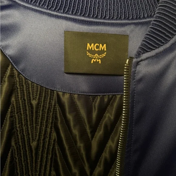 MCM Satin Blue Jacket